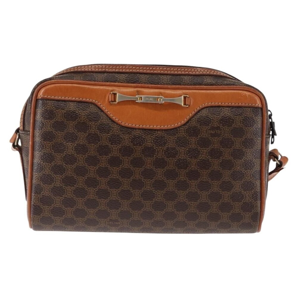 Celine Macadam Shoulder PVC Leather